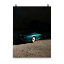 Load image into Gallery viewer, BRG Jaguar XJ220 in shadow (vertical)
