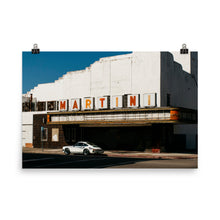 Load image into Gallery viewer, Martini Porsche 911 in front of Martini theater in Galveston