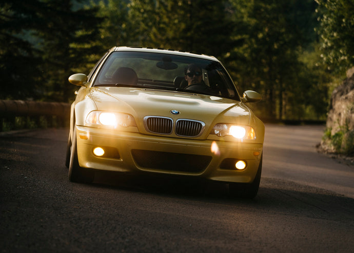 The Scenic Route from Denver to Portland in a Phoenix Yellow BMW E46 M3