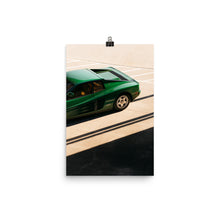 Load image into Gallery viewer, Green Ferrari Testarossa crop with long shadows 

