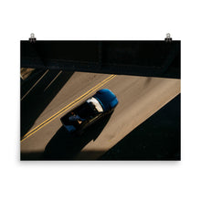Load image into Gallery viewer, Overhead shot of blue Nissan Stelvio Zagato Autech AZ1 
