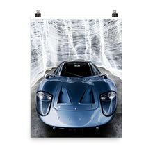Load image into Gallery viewer, Blue Ford GT40 MKIII lit with LEDs in Petersen basement
