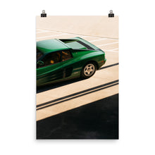 Load image into Gallery viewer, Green Ferrari Testarossa crop with long shadows 
