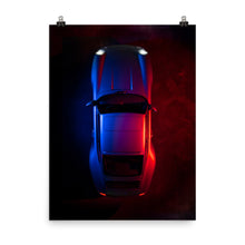 Load image into Gallery viewer, Porsche 911 (993) lit in red and blue from above
