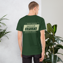 Load image into Gallery viewer, Modern Aircooled Jaguar Sport green t-shirt back
